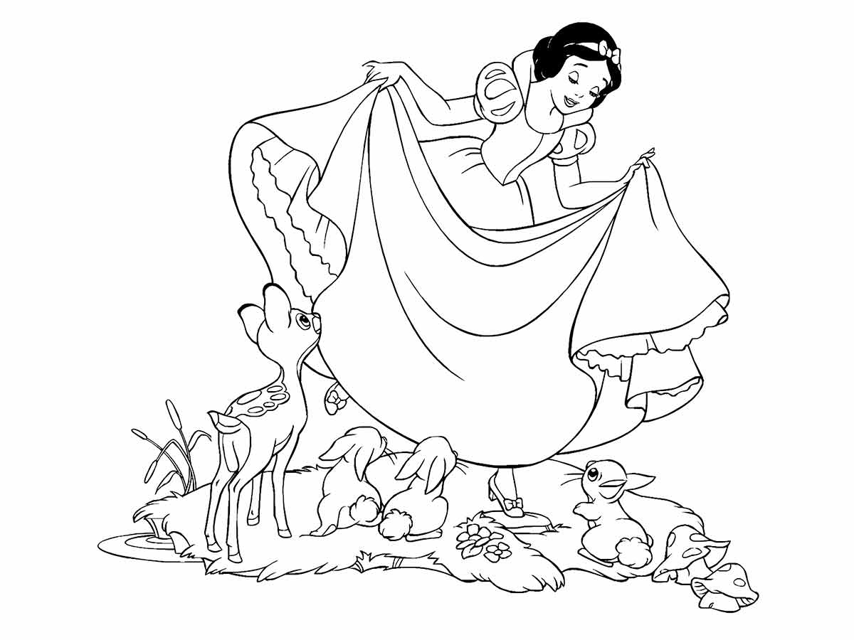 Snow white coloring page (52)