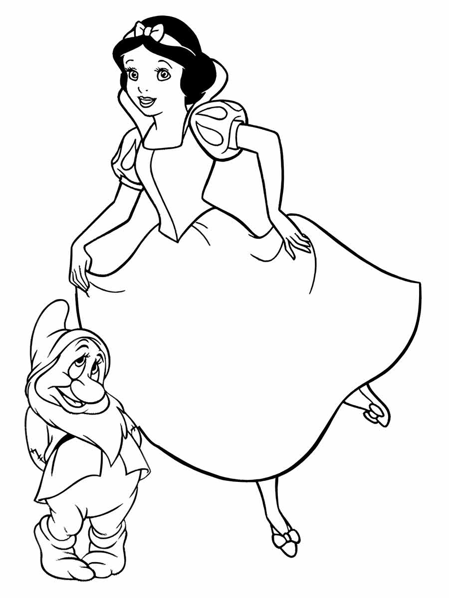 Snow white coloring page (54)