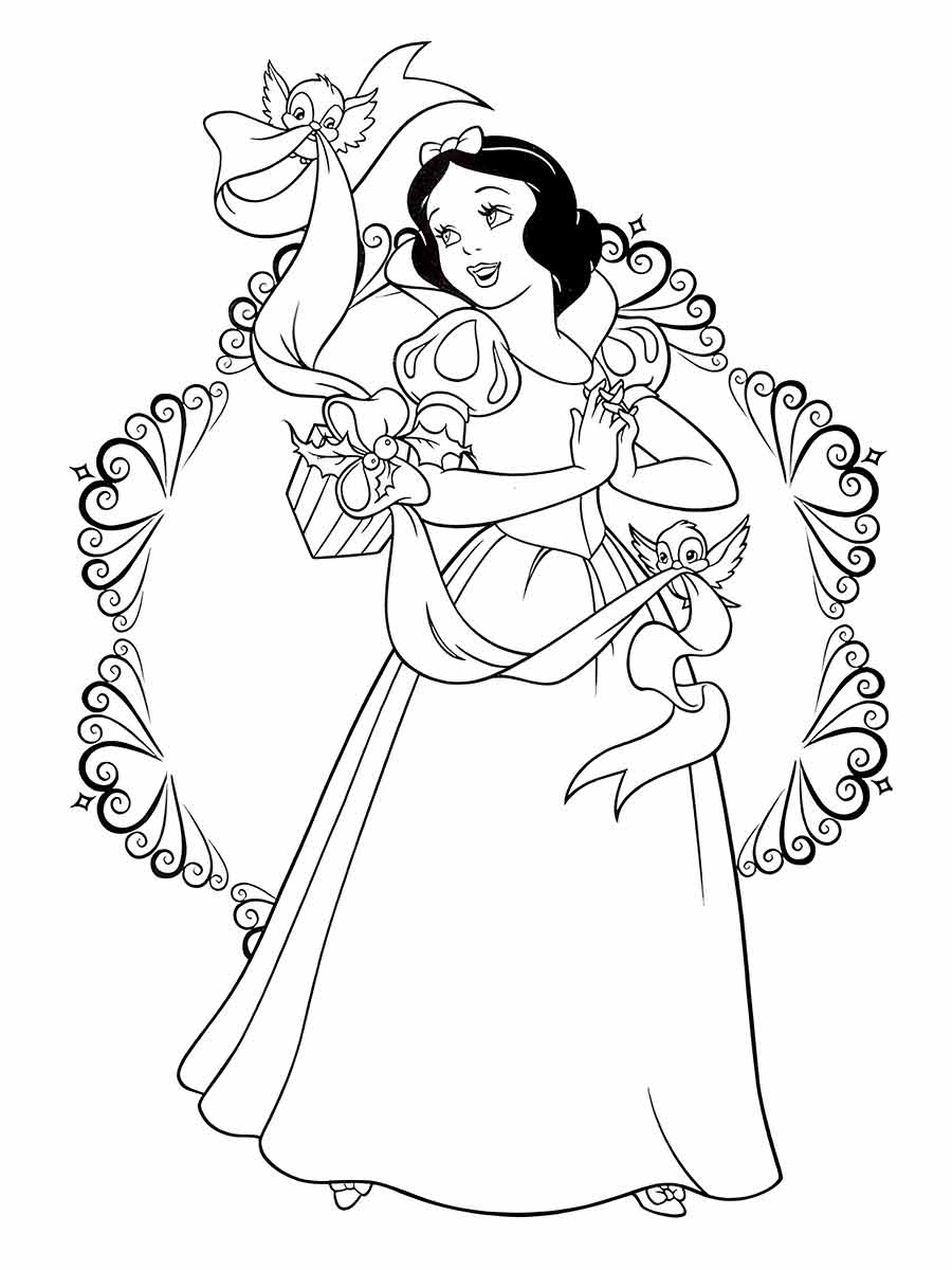 Snow white coloring page (55)