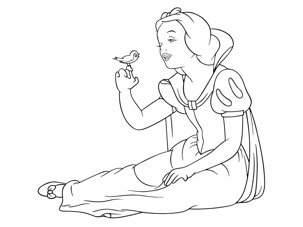 Snow white coloring page (58)