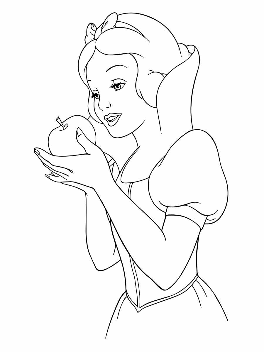 Snow white coloring page (61)