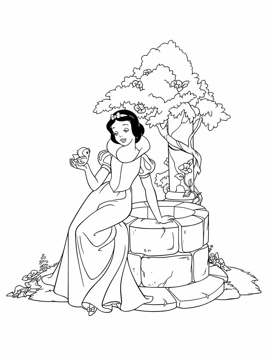 Snow white coloring page (64)