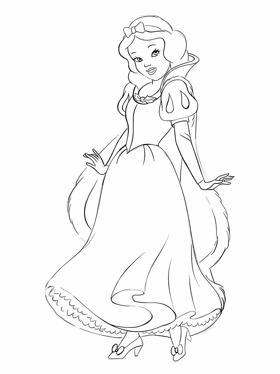 Snow white coloring page (69)