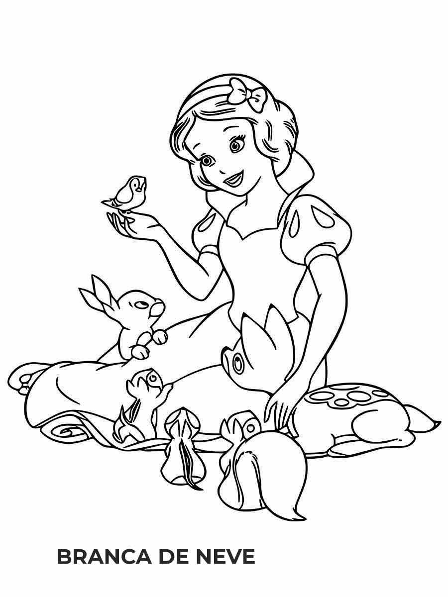 Snow white coloring page (70)