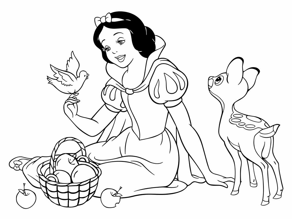 Snow white coloring page (71)