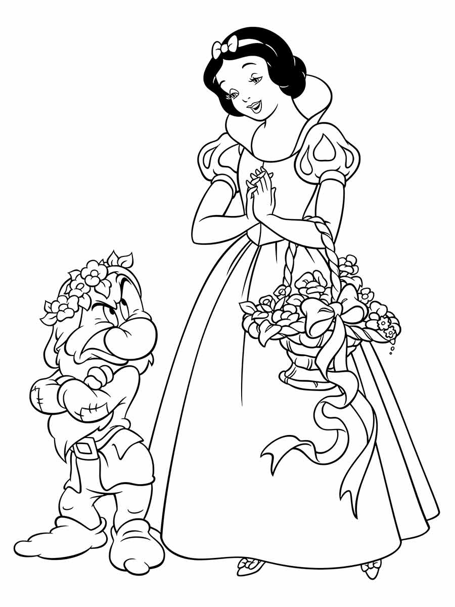 Snow white coloring page (79)