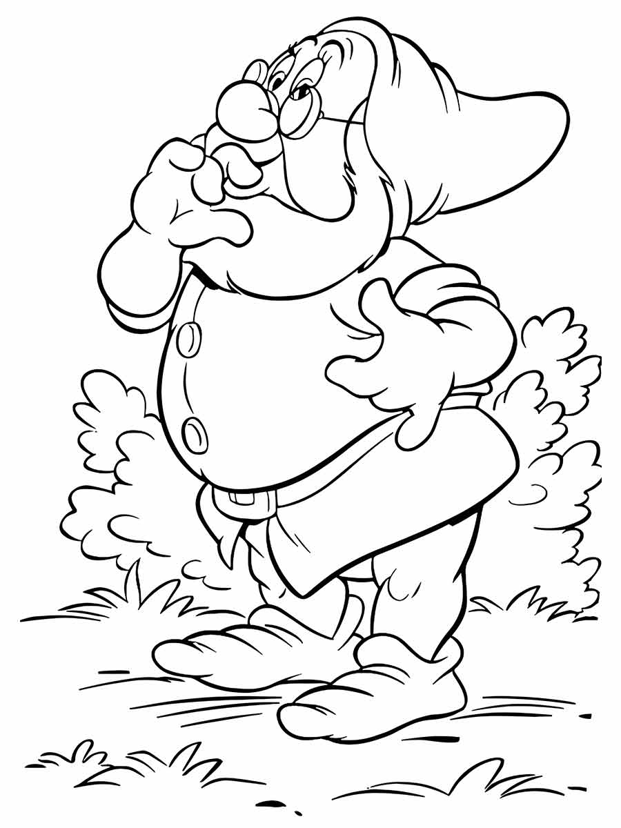 Snow white coloring page (8)