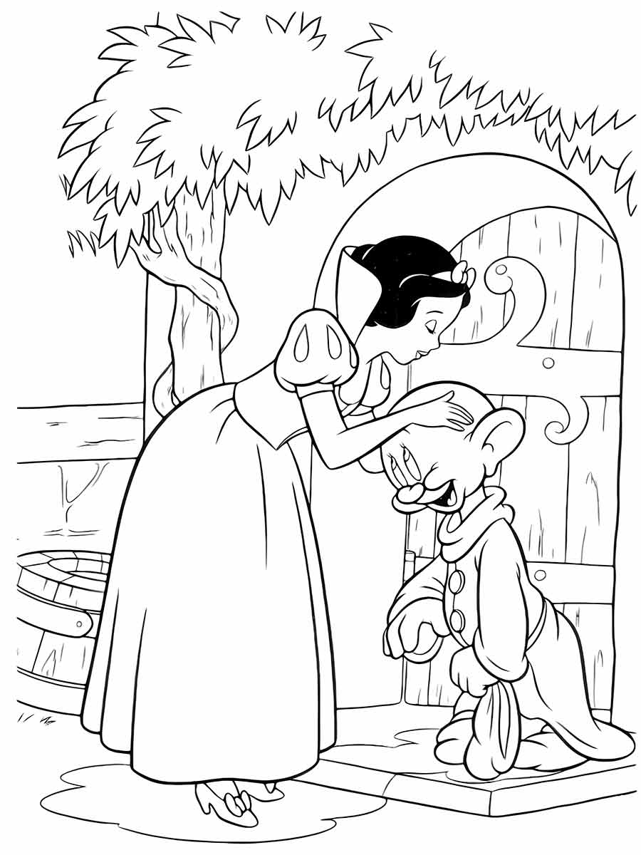 Snow white coloring page (80)