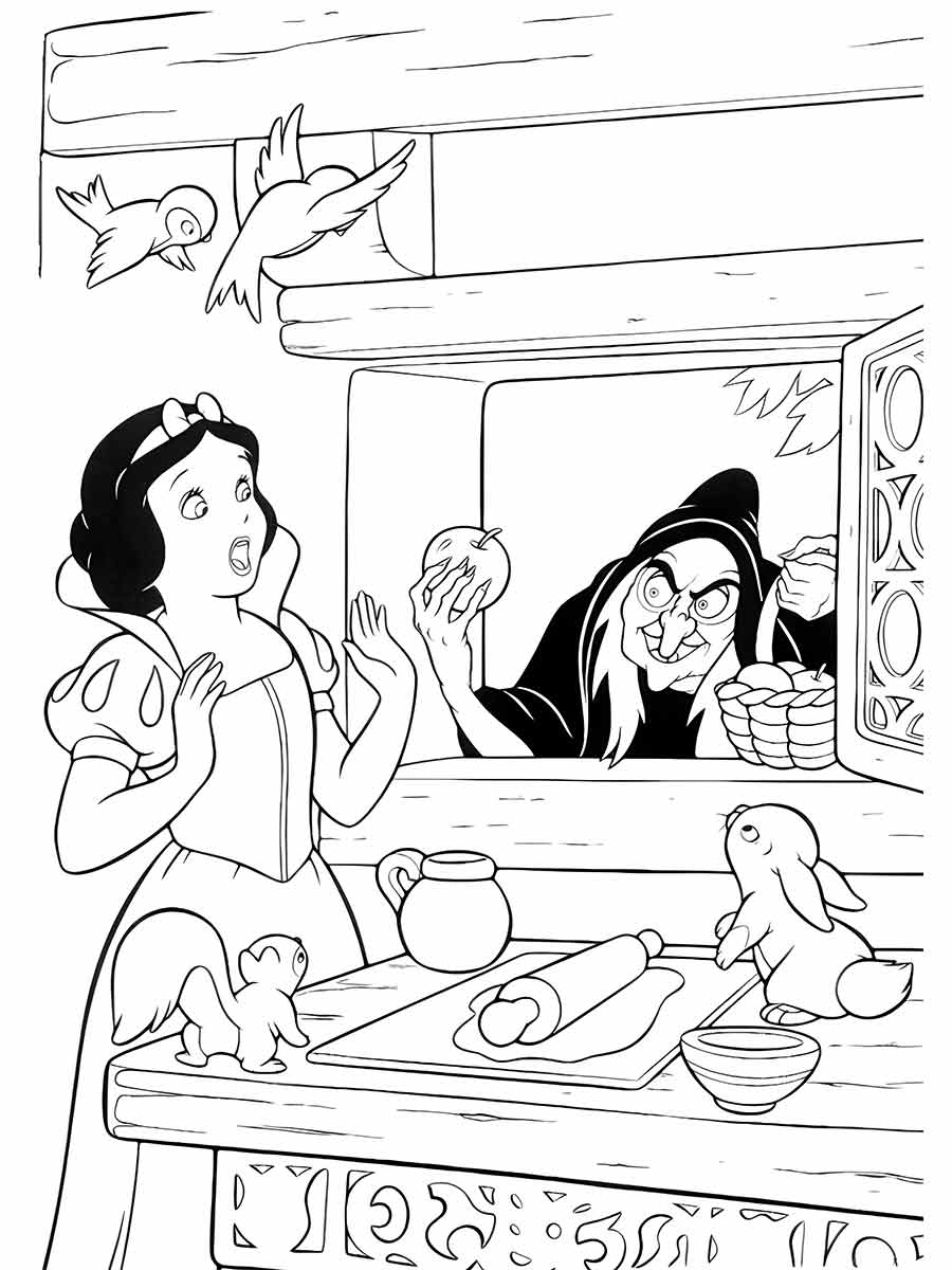 Snow white coloring page (81)