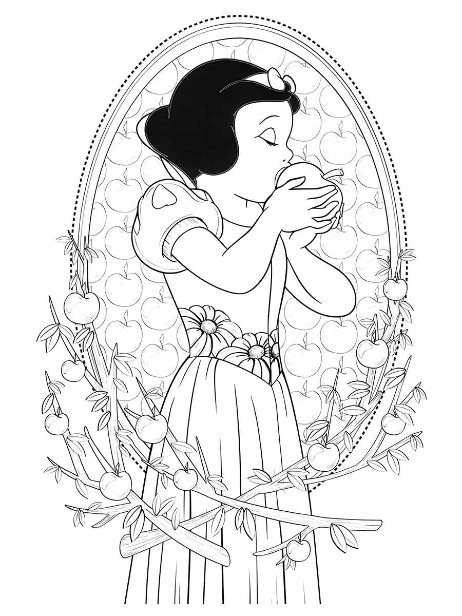 Snow white coloring page (83)