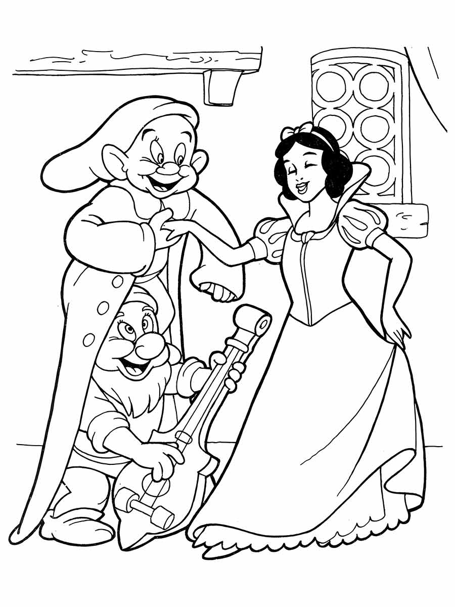 Snow white coloring page (84)