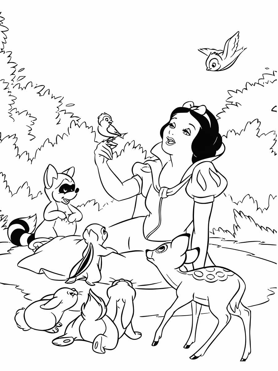 Snow white coloring page (85)