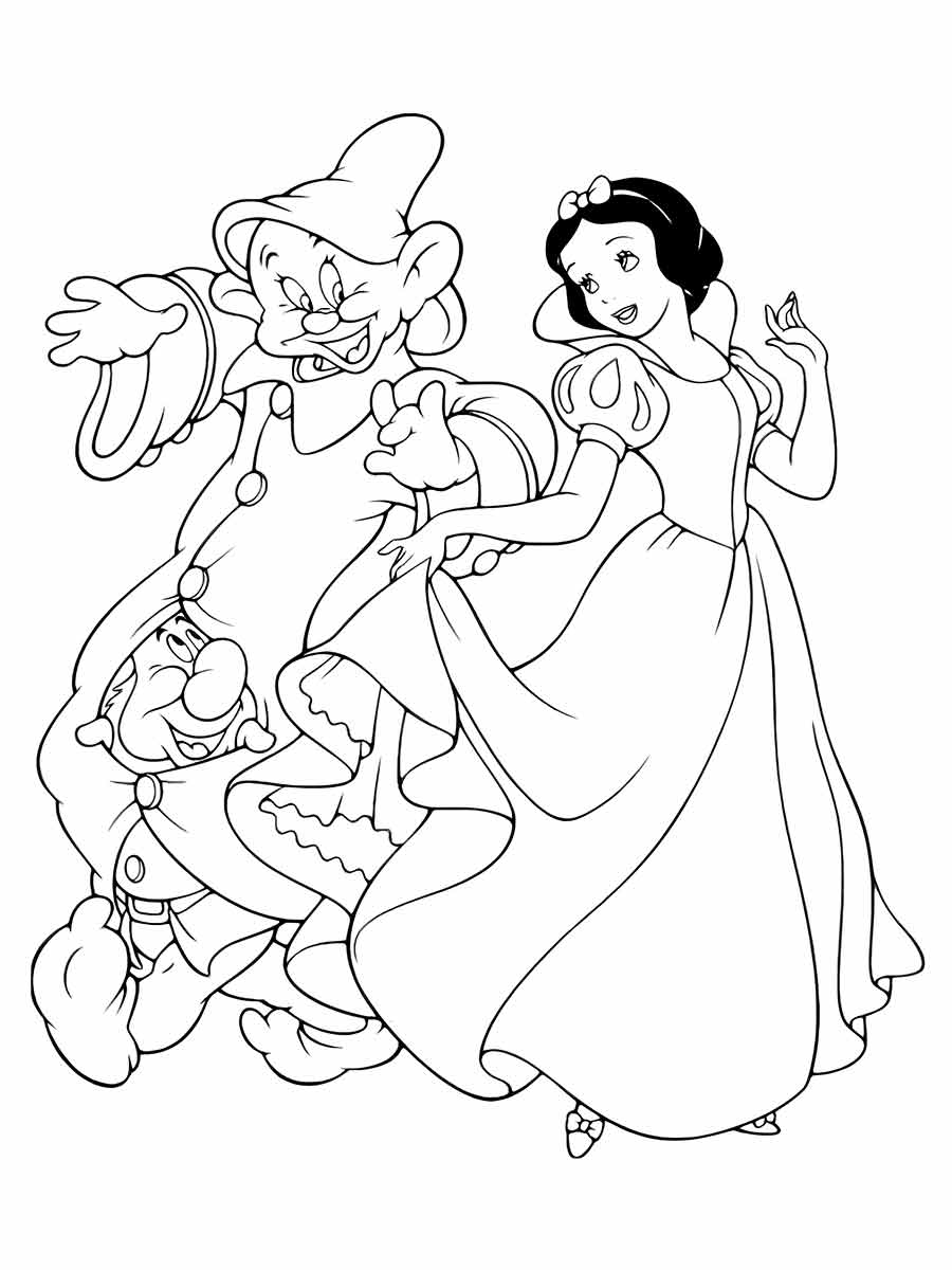 Snow white coloring page (86)