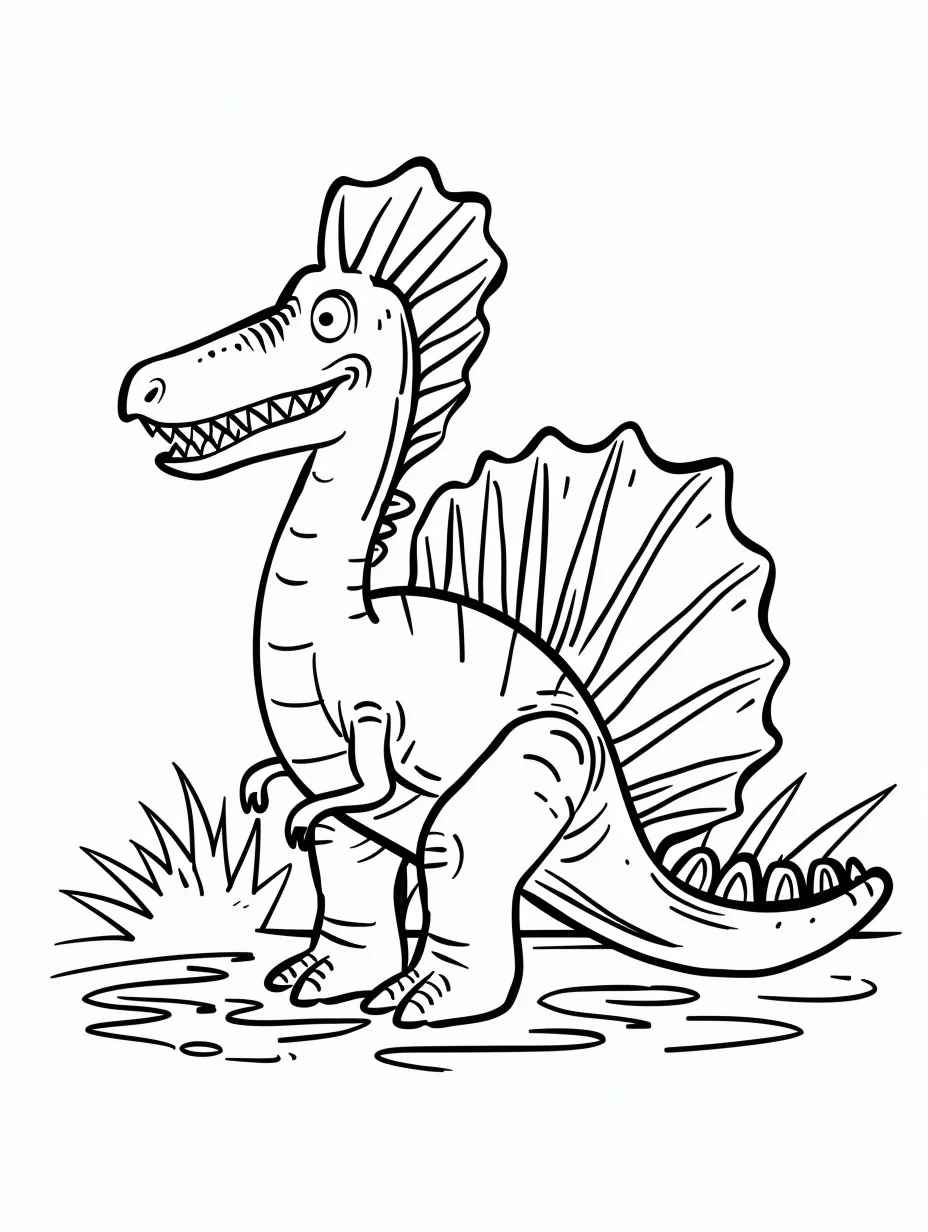 Spinosaurus coloring page (1)