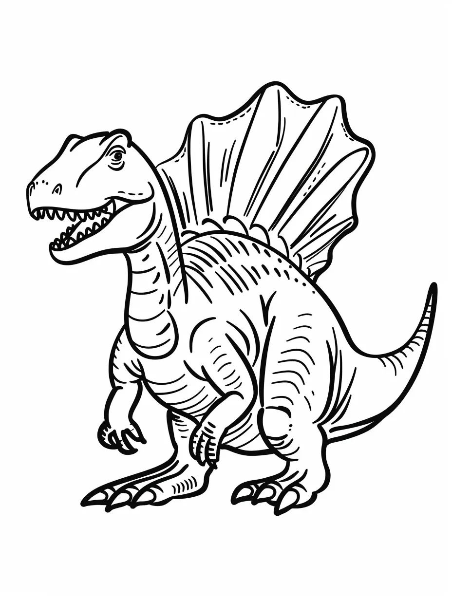 Spinosaurus coloring page (10)