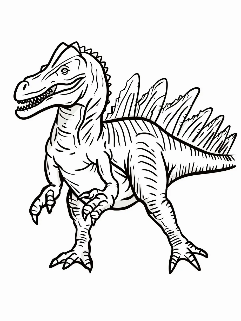 Spinosaurus coloring page (11)