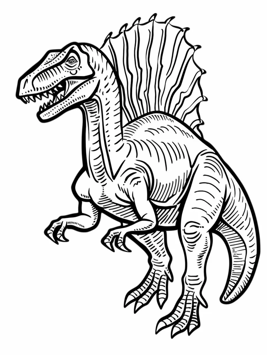 Spinosaurus coloring page (12)