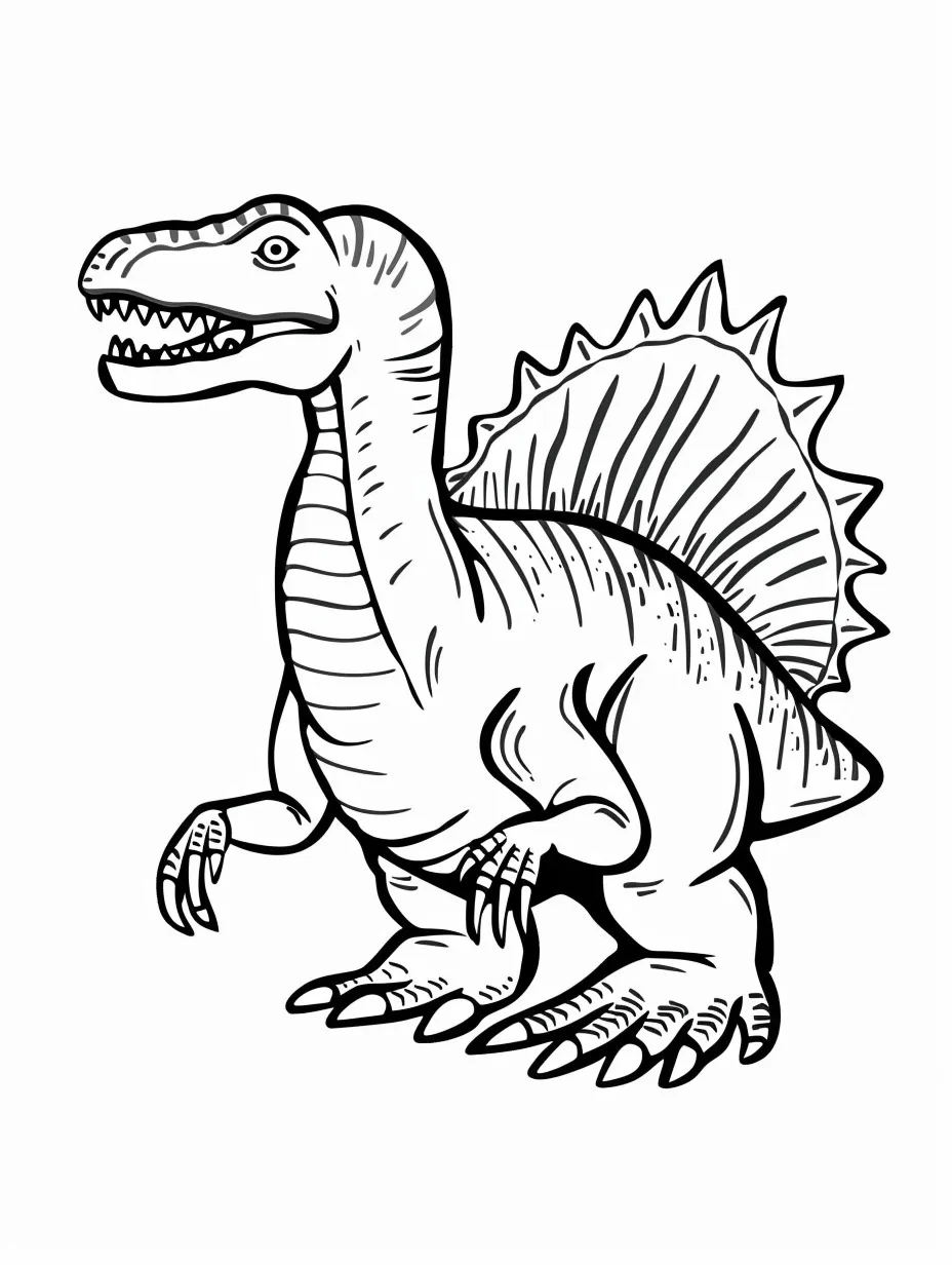 Spinosaurus coloring page (13)