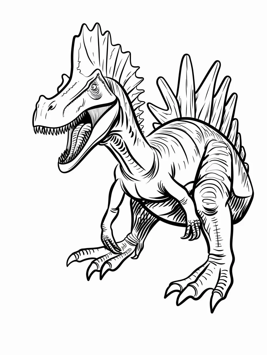 Spinosaurus coloring page (14)