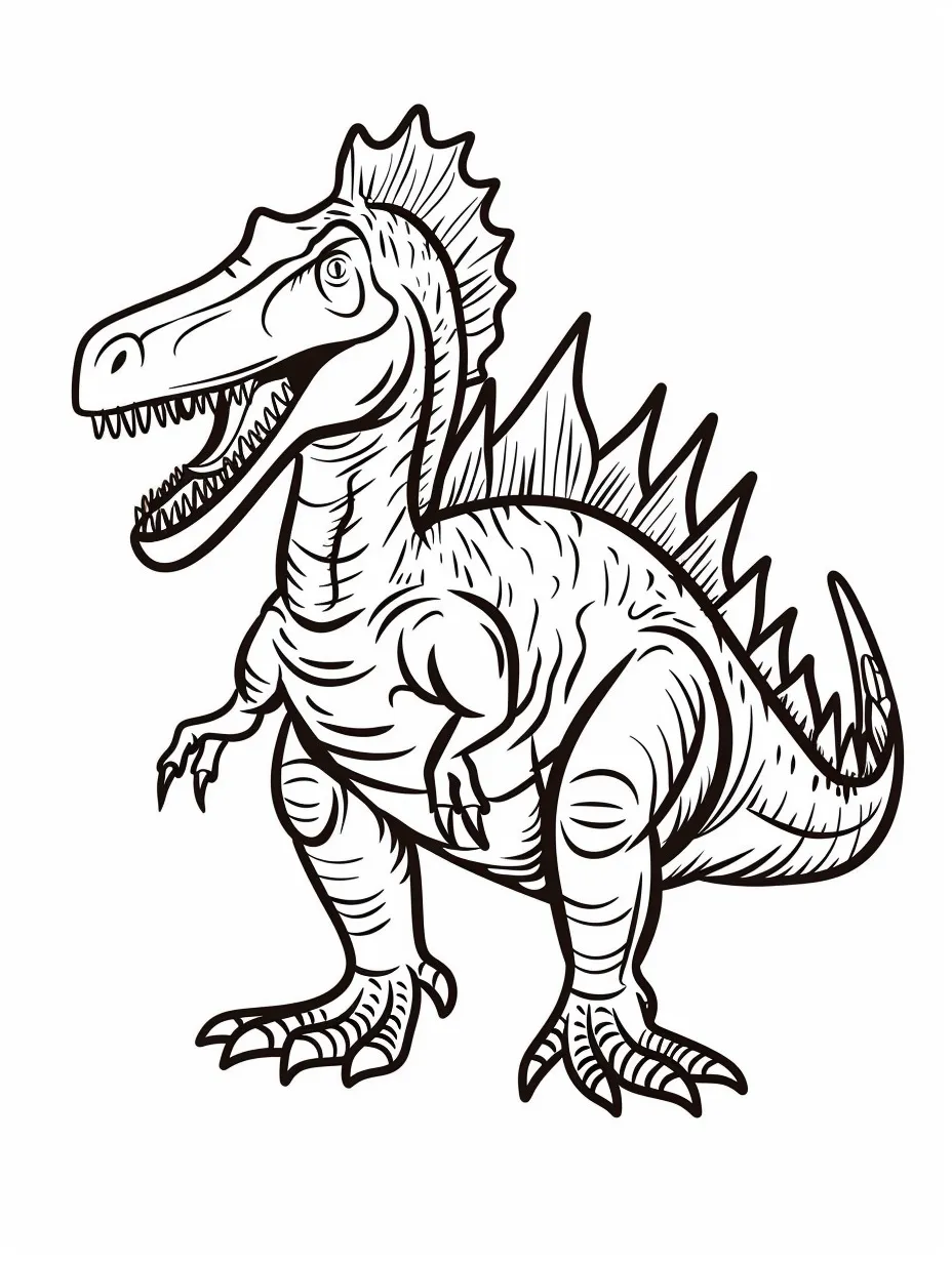 Spinosaurus coloring page (16)