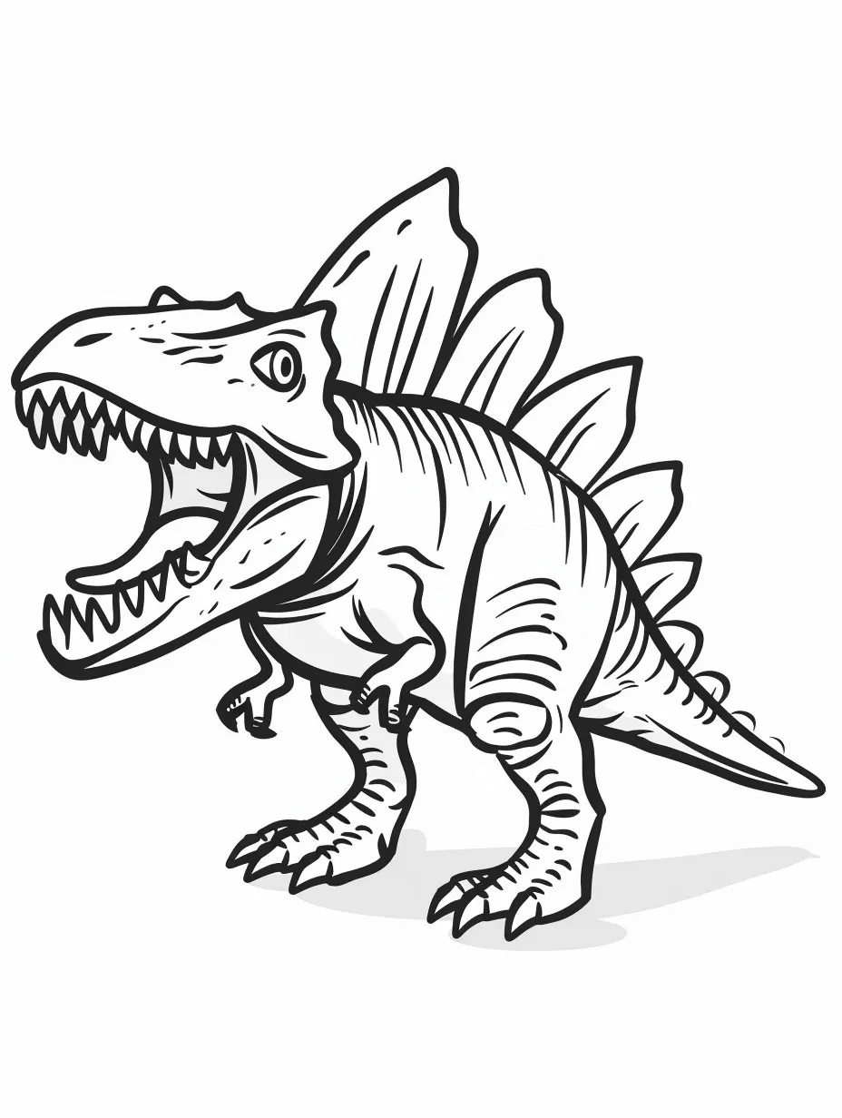 Spinosaurus coloring page (17)