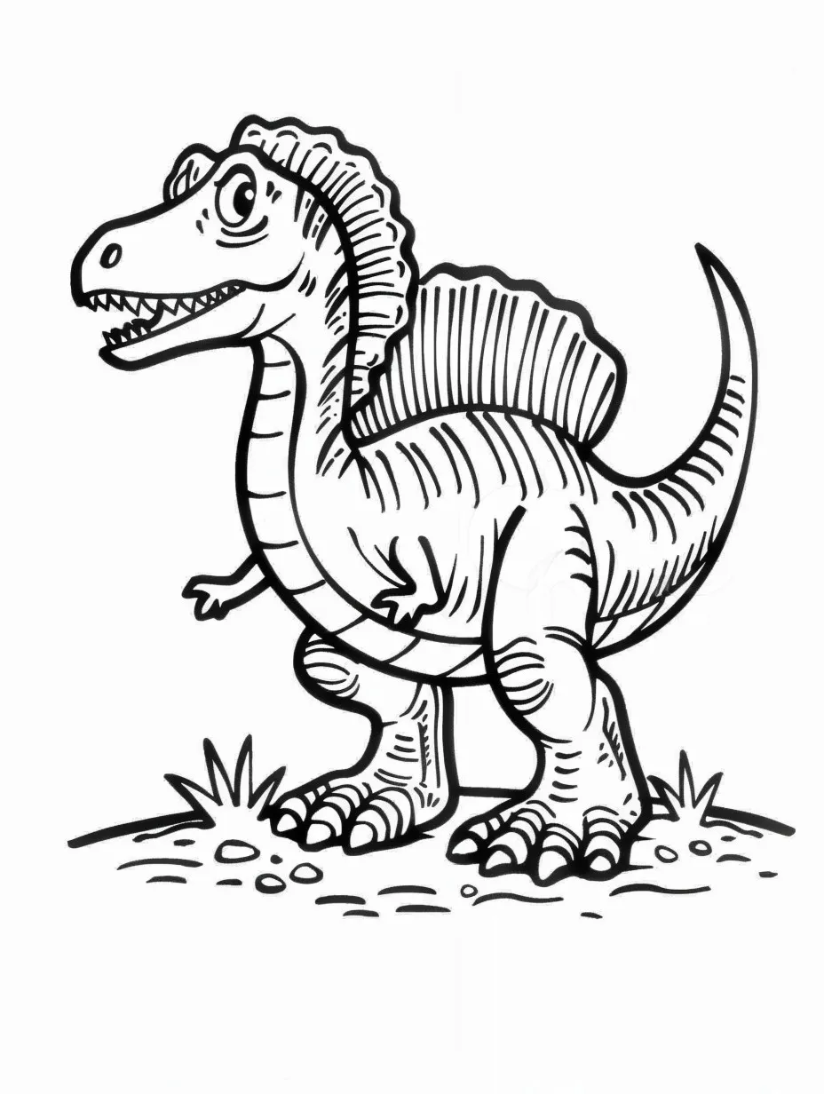 Spinosaurus coloring page (18)