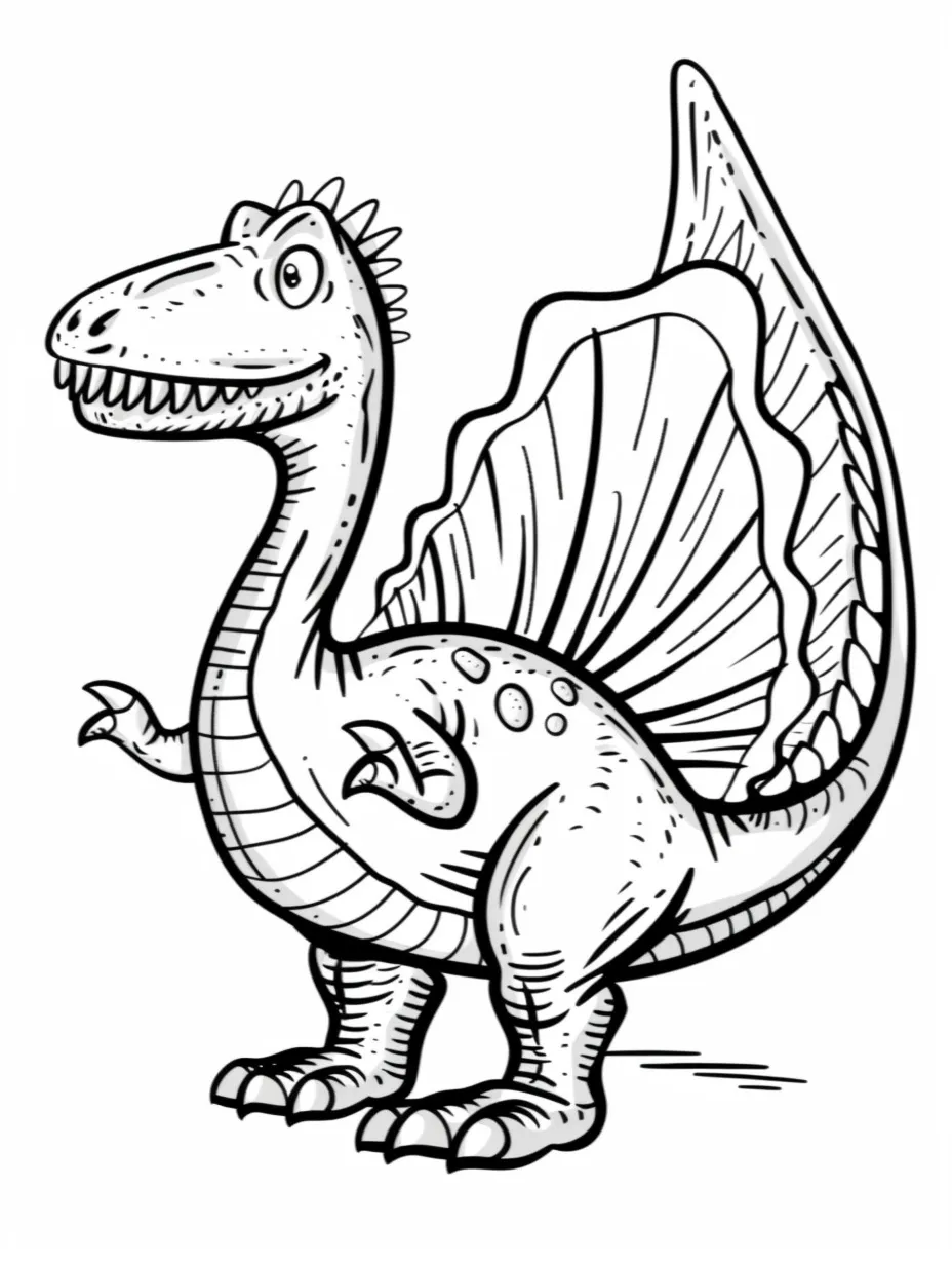 Spinosaurus coloring page (2)