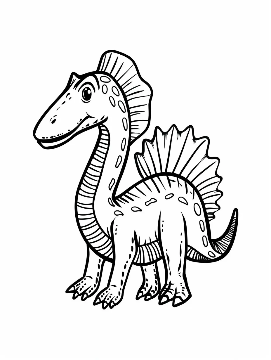 Spinosaurus coloring page (4)