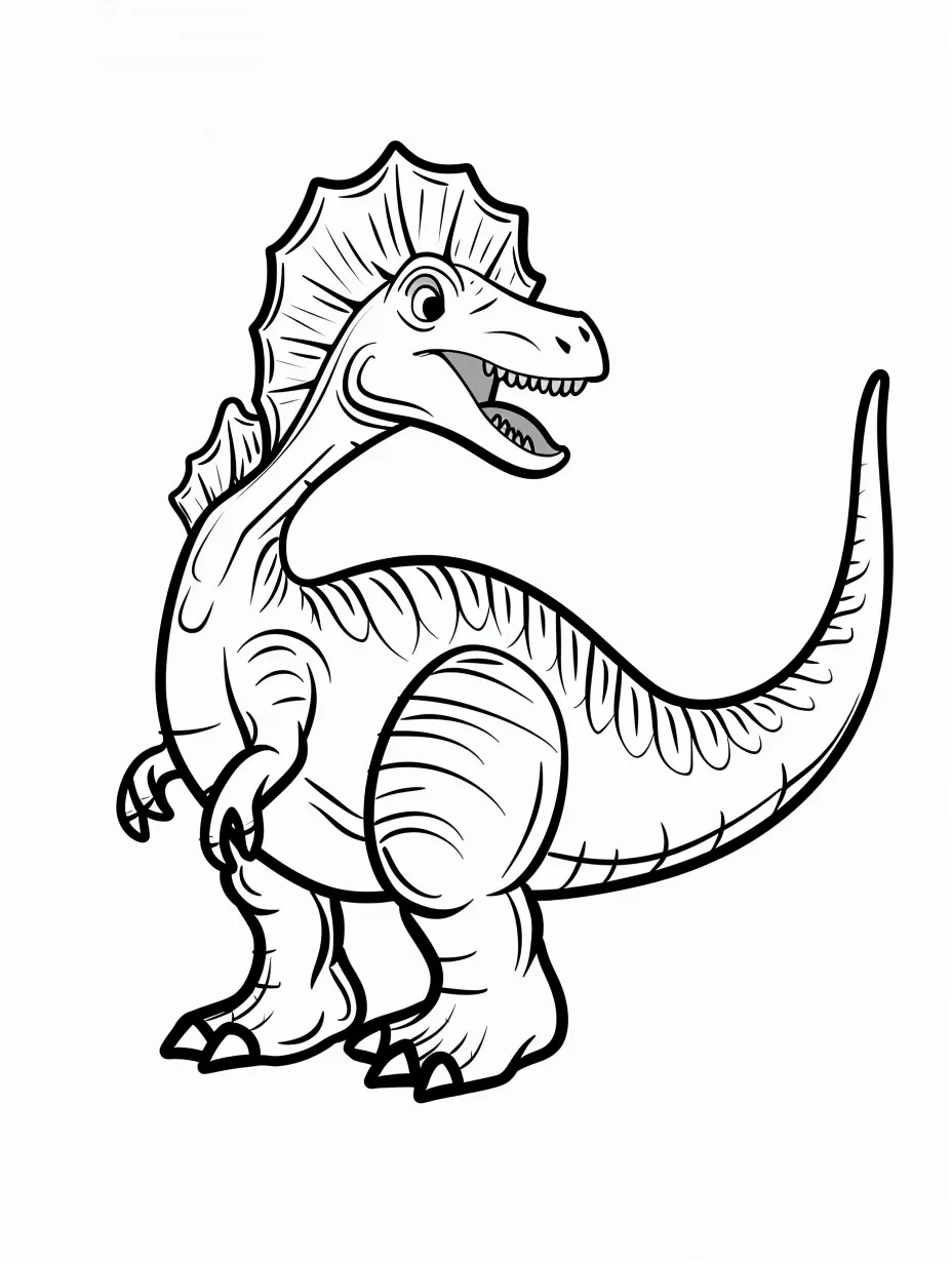 Spinosaurus coloring page (7)