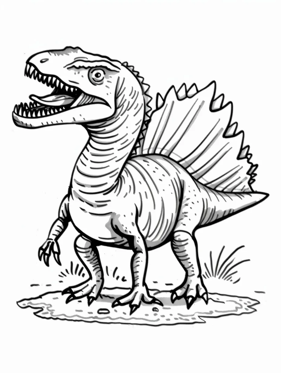 Spinosaurus coloring page (9)