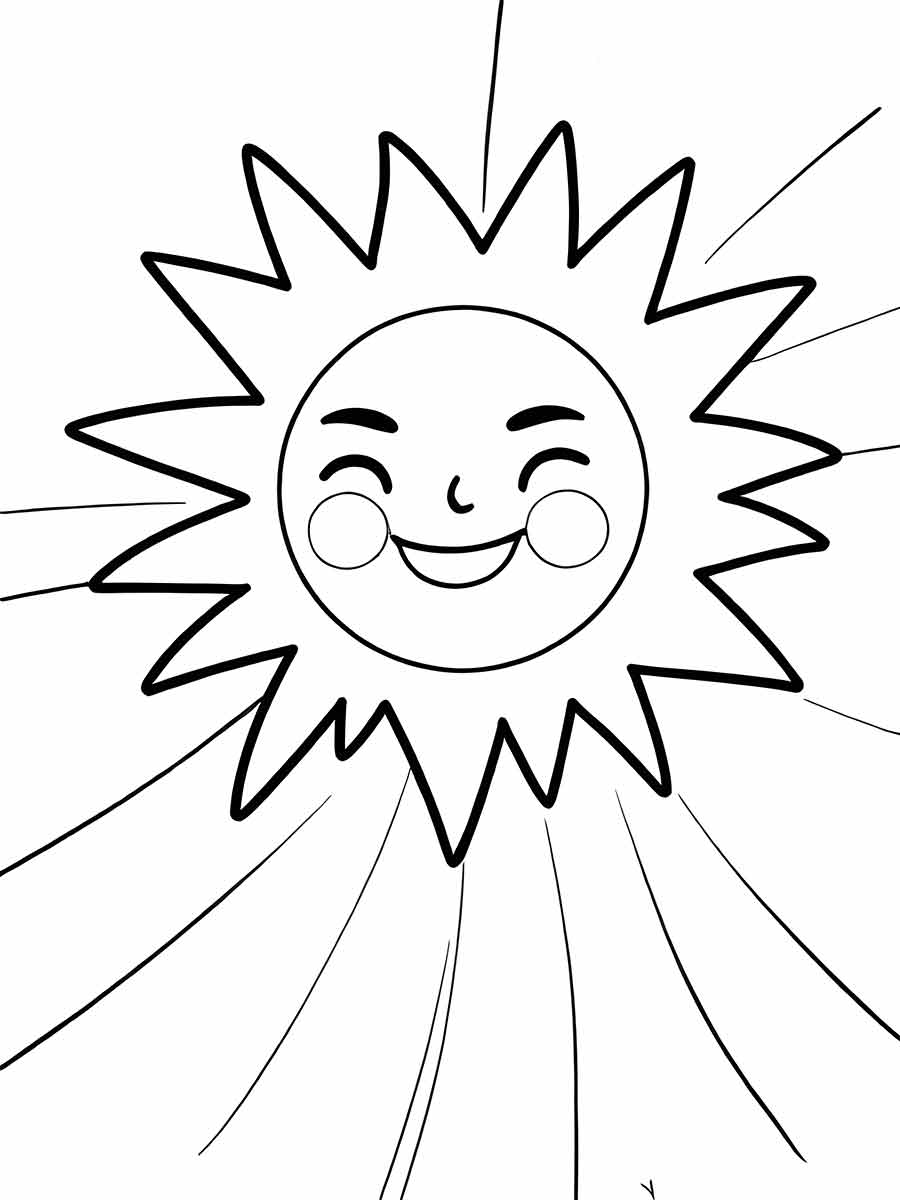 Sun coloring page (1)