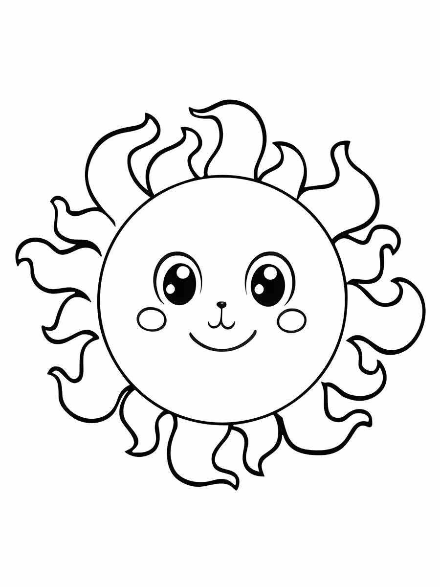 Sun coloring page (30)