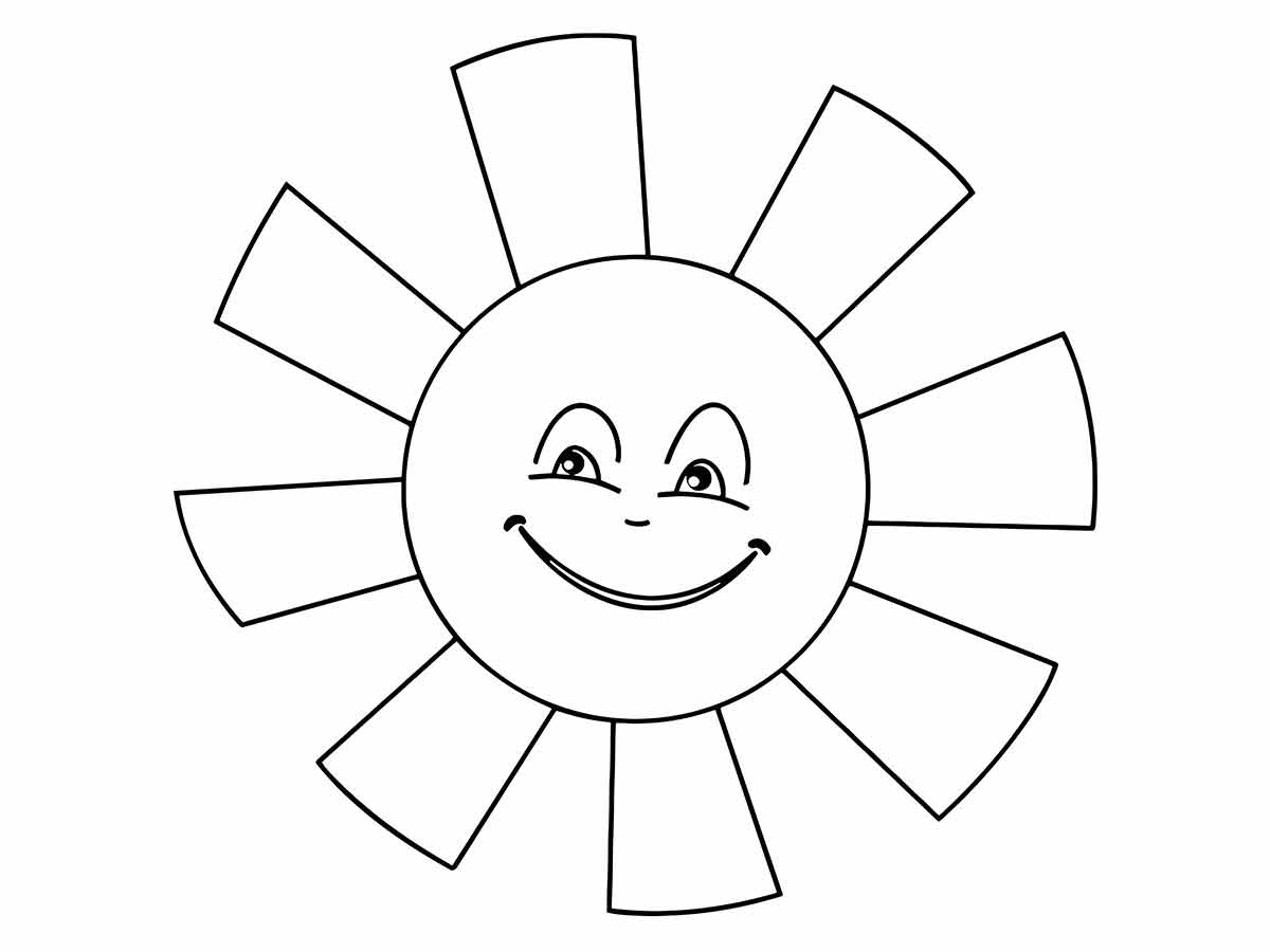 Sun coloring page (6)