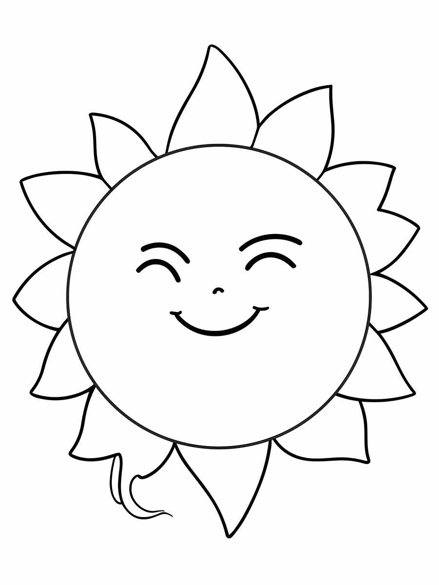 Sun coloring page (8)