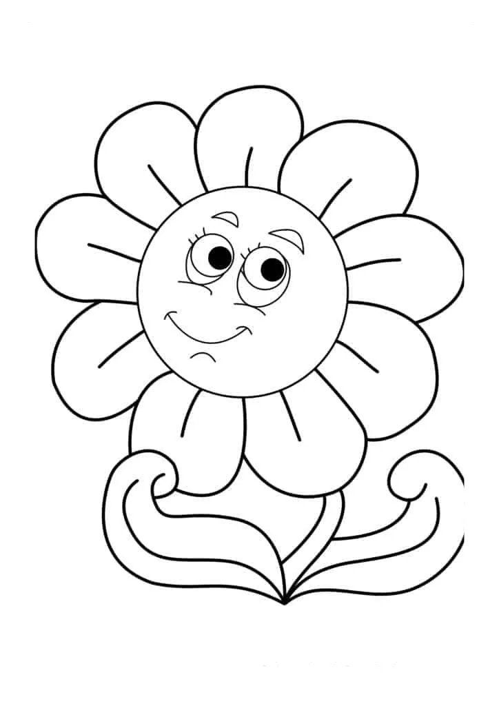 Sunflower Coloring Page (15)