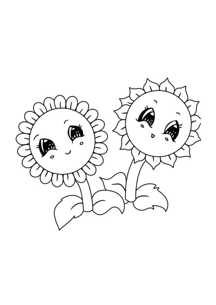 Sunflower Coloring Page (34)