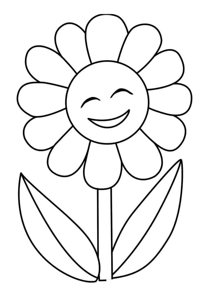 Sunflower Coloring Page (41)