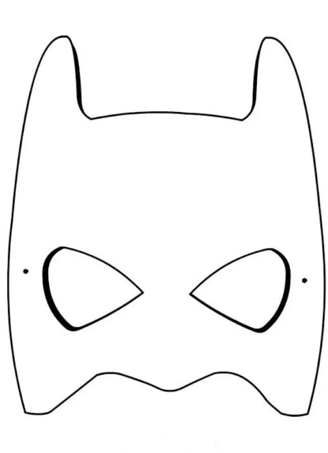 Super Heroes Mask coloring page (1)