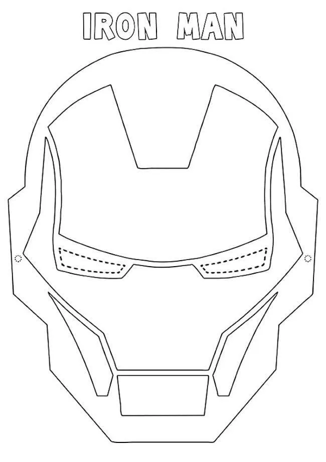 Super Heroes Mask coloring page (5)