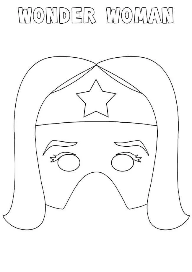 Super Heroes Mask coloring page (6)