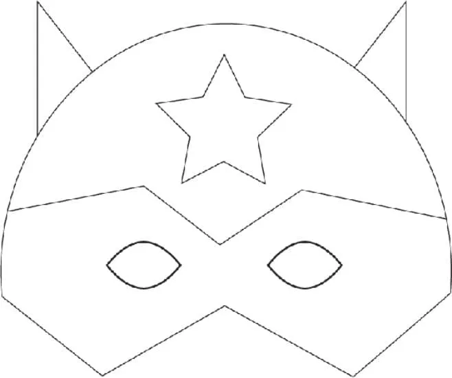 Super Heroes Mask coloring page (8)