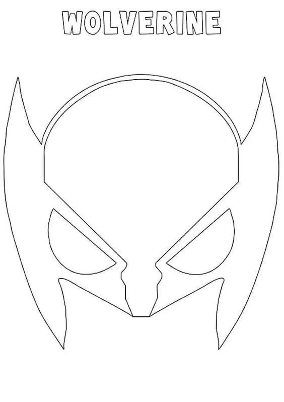 Super Heroes Mask coloring page (9)