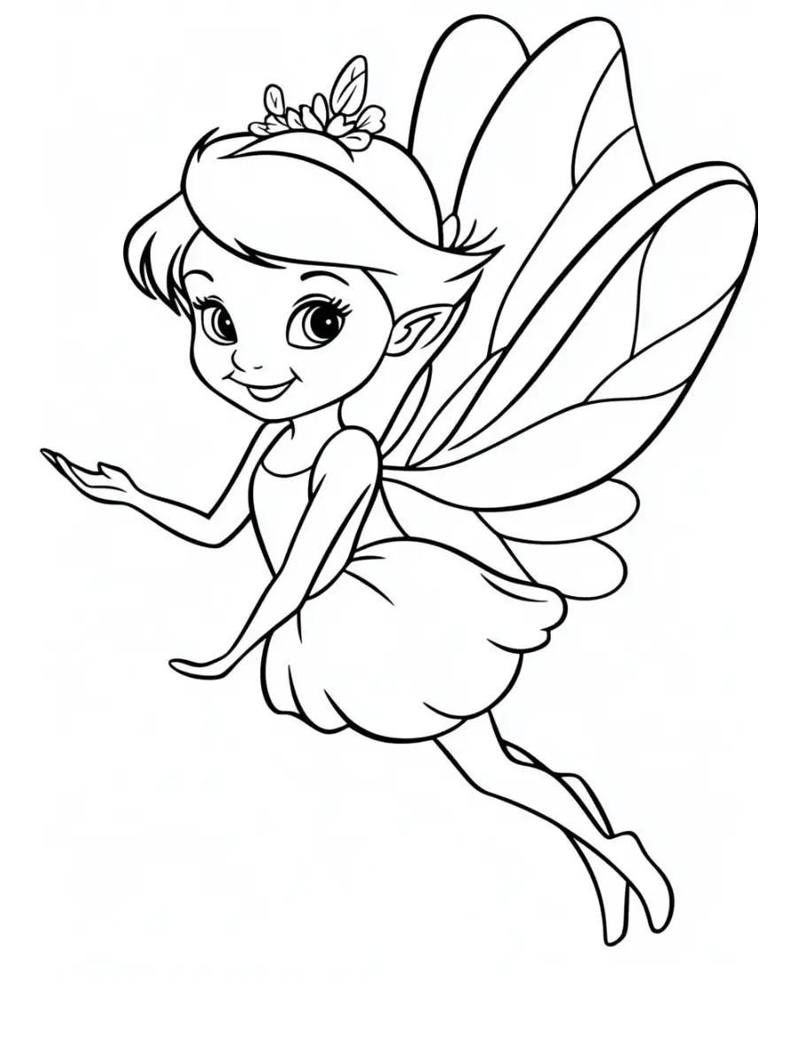 Tooth Fairy Coloring Page (1)