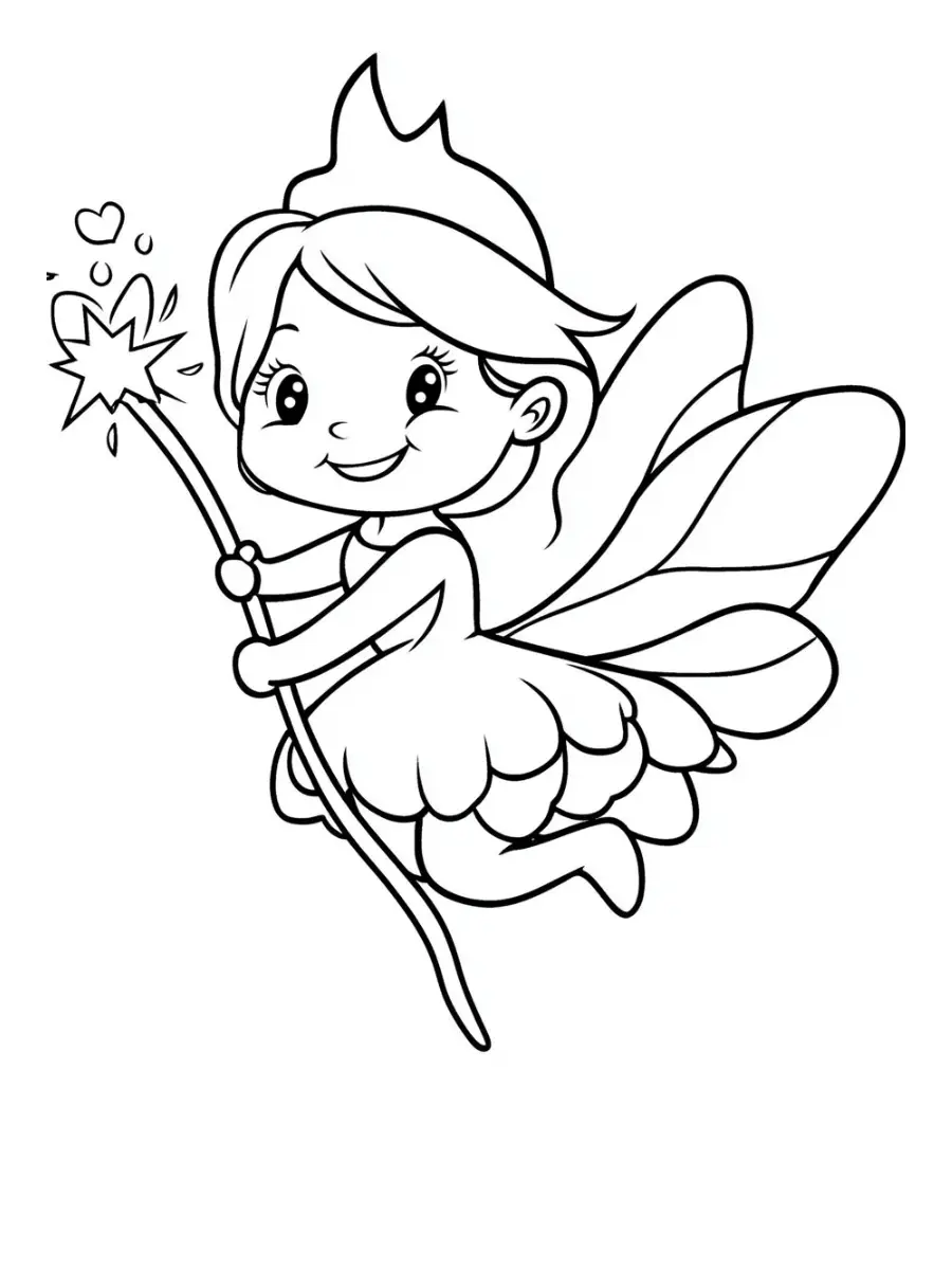 Tooth Fairy Coloring Page (2)