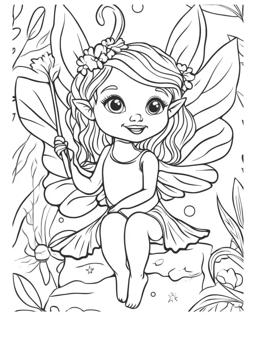 Tooth Fairy Coloring Page (3)