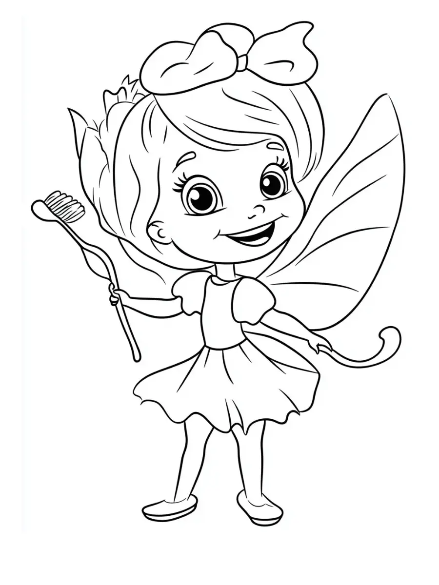 Tooth Fairy Coloring Page (6)