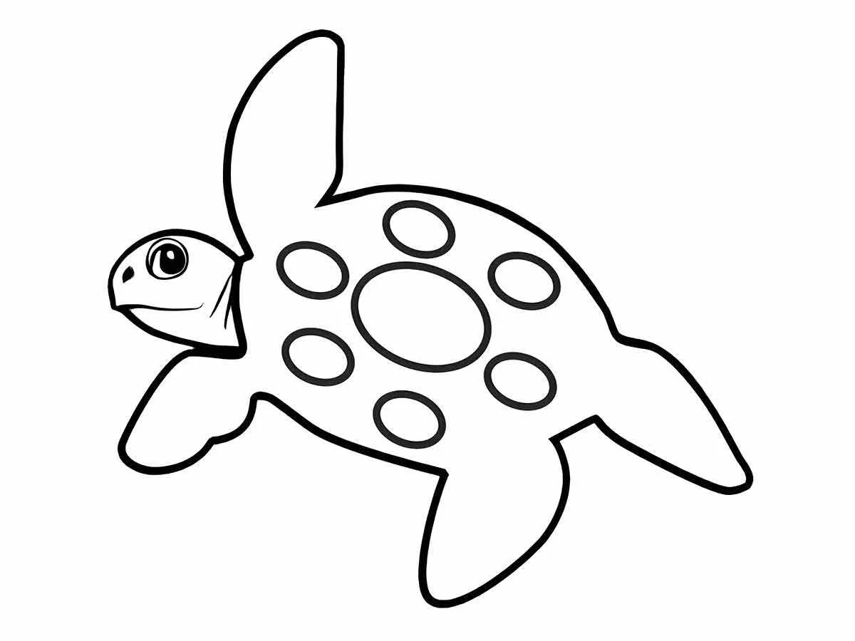 Turtle coloring page (1)