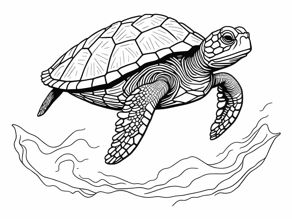 Turtle coloring page (11)