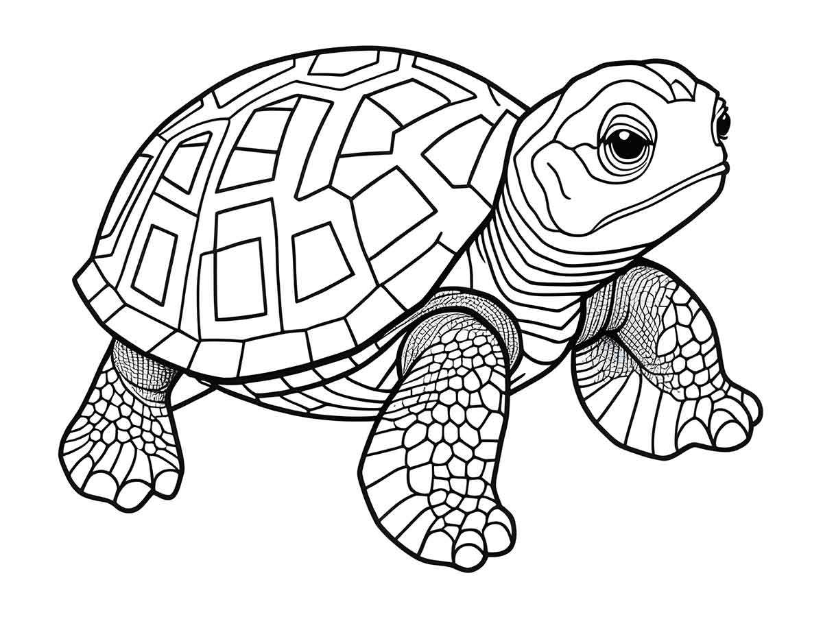 Turtle coloring page (12)