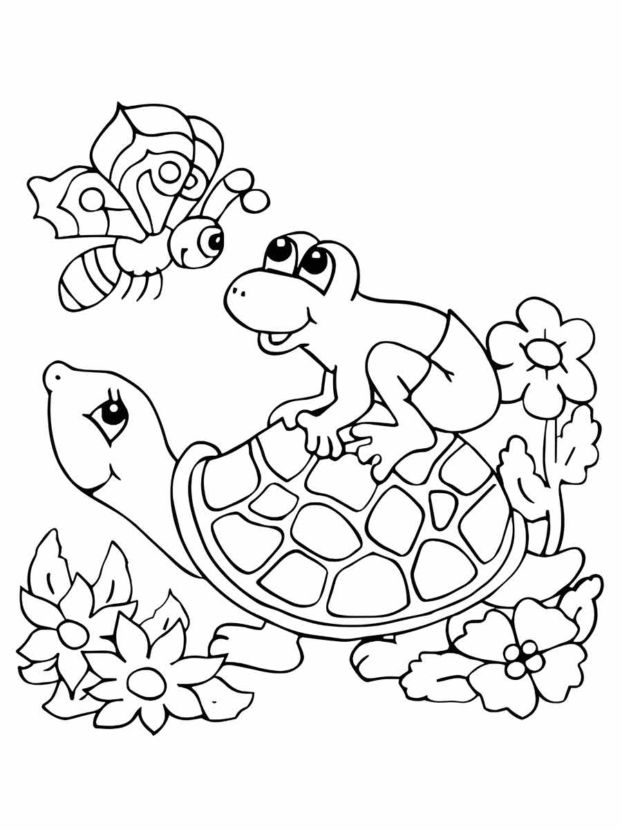 Turtle coloring page (19)